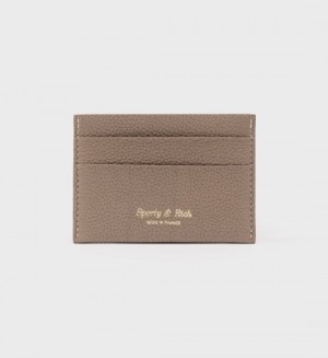 Men's Sporty And Rich Card Holder Small Leather Goods Gold | Dgh6oBSUNDM