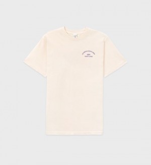 Men's Sporty And Rich LA Athletic Group T Shirts Cream | FnxPIoMd3hf