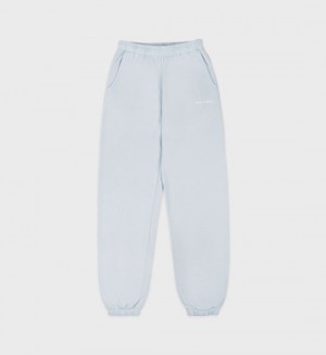 Men's Sporty And Rich Serif Logo Sweatpants Blue / White | FsjiKVy1yjy