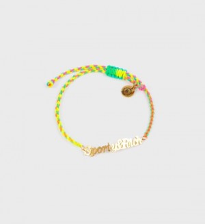 Women's Sporty And Rich Classic Logo Cord Bracelet Jewelry Multicolor | 9aDpZ1hXoJ5