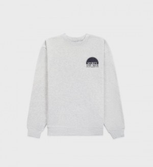 Women's Sporty And Rich Racquet Club Crewneck Sweatshirts Grey | ujXQqE8kcLy