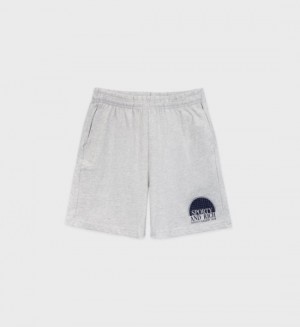 Women's Sporty And Rich Racquet Club Gym Shorts Grey | HlO7cghdW2N