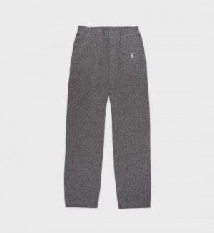 Women's Sporty And Rich SRC Cashmere Trousers Sweatpants Dark Grey | ujOMwzzdt3x