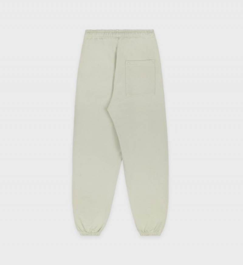 Men's Sporty And Rich Vendome Sweatpants Olive / White | Uv2daOT5Dtv