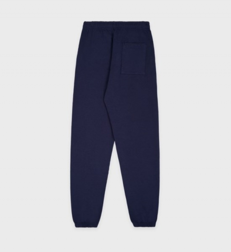 Men's Sporty And Rich Wellness Ivy Sweatpants Navy | C5urvOtWIrN