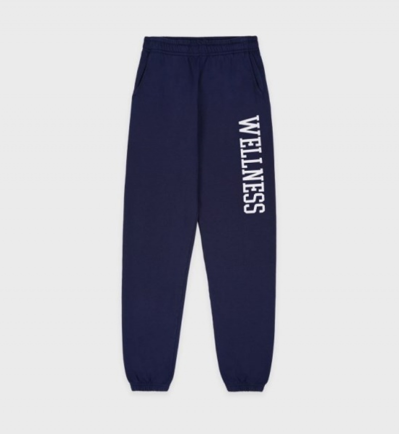 Men\'s Sporty And Rich Wellness Ivy Sweatpants Navy | C5urvOtWIrN