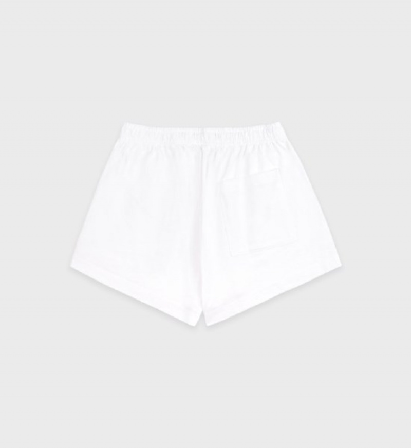 Women's Sporty And Rich 1800 Health Disco Shorts White | U0rfL0wj1na