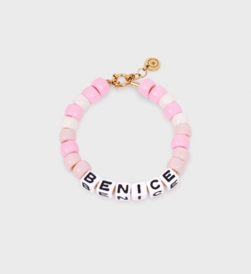 Women\'s Sporty And Rich Be Nice Beads Bracelet Jewelry Pink | JT2PH7iBhTP