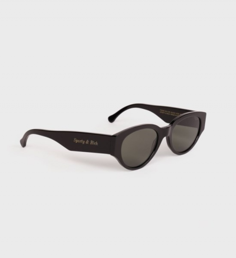 Women's Sporty And Rich Frame N.01 Eyewear Black / Black | 4qb93Nazt1i