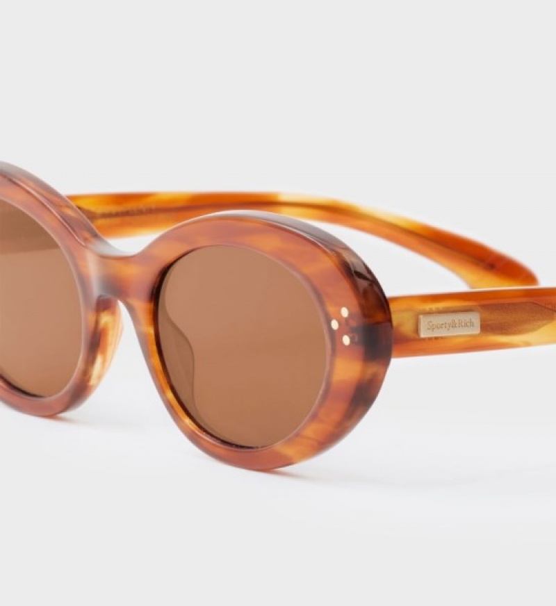 Women's Sporty And Rich Frame N.05 Eyewear Havana | ZyEYE5FglCk