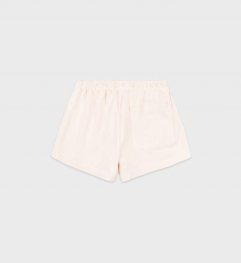 Women's Sporty And Rich H&W Club Disco Shorts Cream / Navy | c9XWdGSf9qO