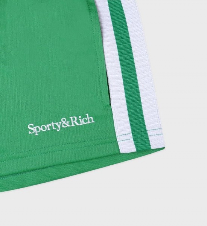 Women's Sporty And Rich Serif Logo Roller Shorts White | OWSaQJB2Gsb