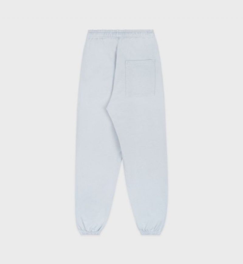 Women's Sporty And Rich Serif Logo Sweatpants Blue / White | djmghZLX7VX