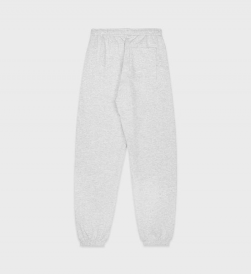 Women's Sporty And Rich Serif Logo Sweatpants Grey | 5uzdwi5Zajf