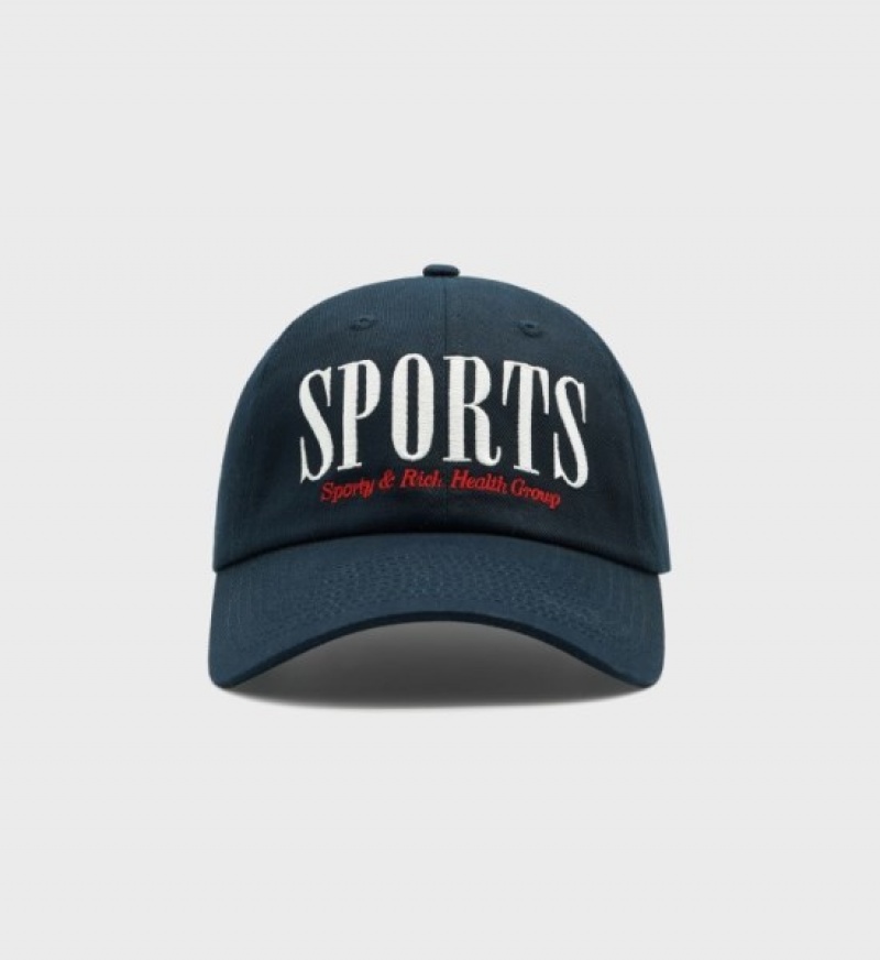 Women\'s Sporty And Rich Sports Cap Navy / White | JM9DS5DBTyu