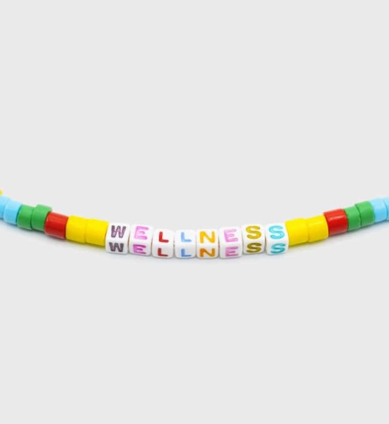 Women's Sporty And Rich Wellness Bead Necklace Jewelry Multicolor | KUSOKINN0qj