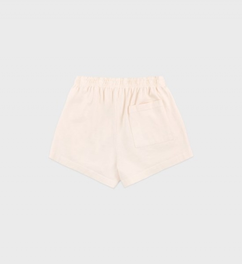 Women's Sporty And Rich Wellness Ivy Disco Shorts Cream | 3Nk6GnvF7OQ