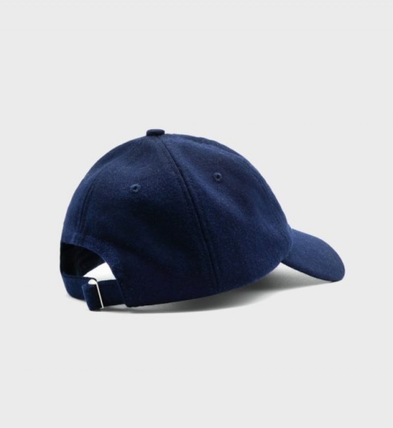 Women's Sporty And Rich Wellness Ivy Wool Cap Navy | FWi1hyMqVbt